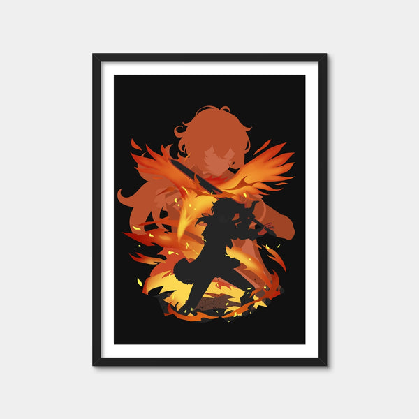 Diluc 2 Wall Art — Framed Print Format preview