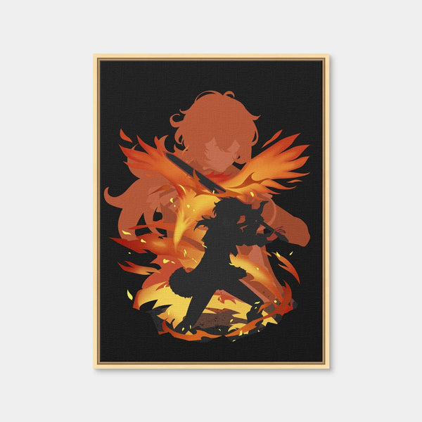 Diluc 2 Wall Art — Framed Canvas Format preview