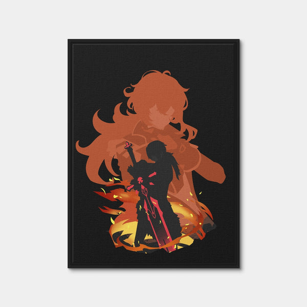 Diluc Wall Art — Framed Canvas Format preview
