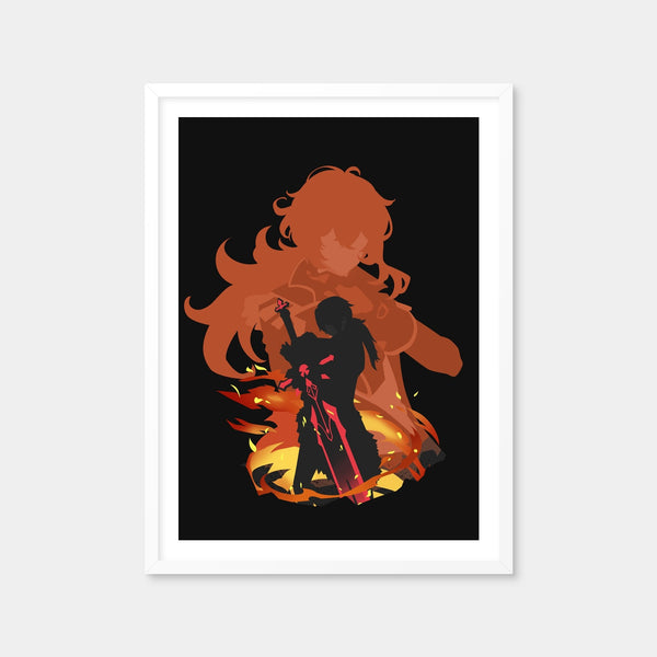 Diluc Wall Art — Framed Print Format preview