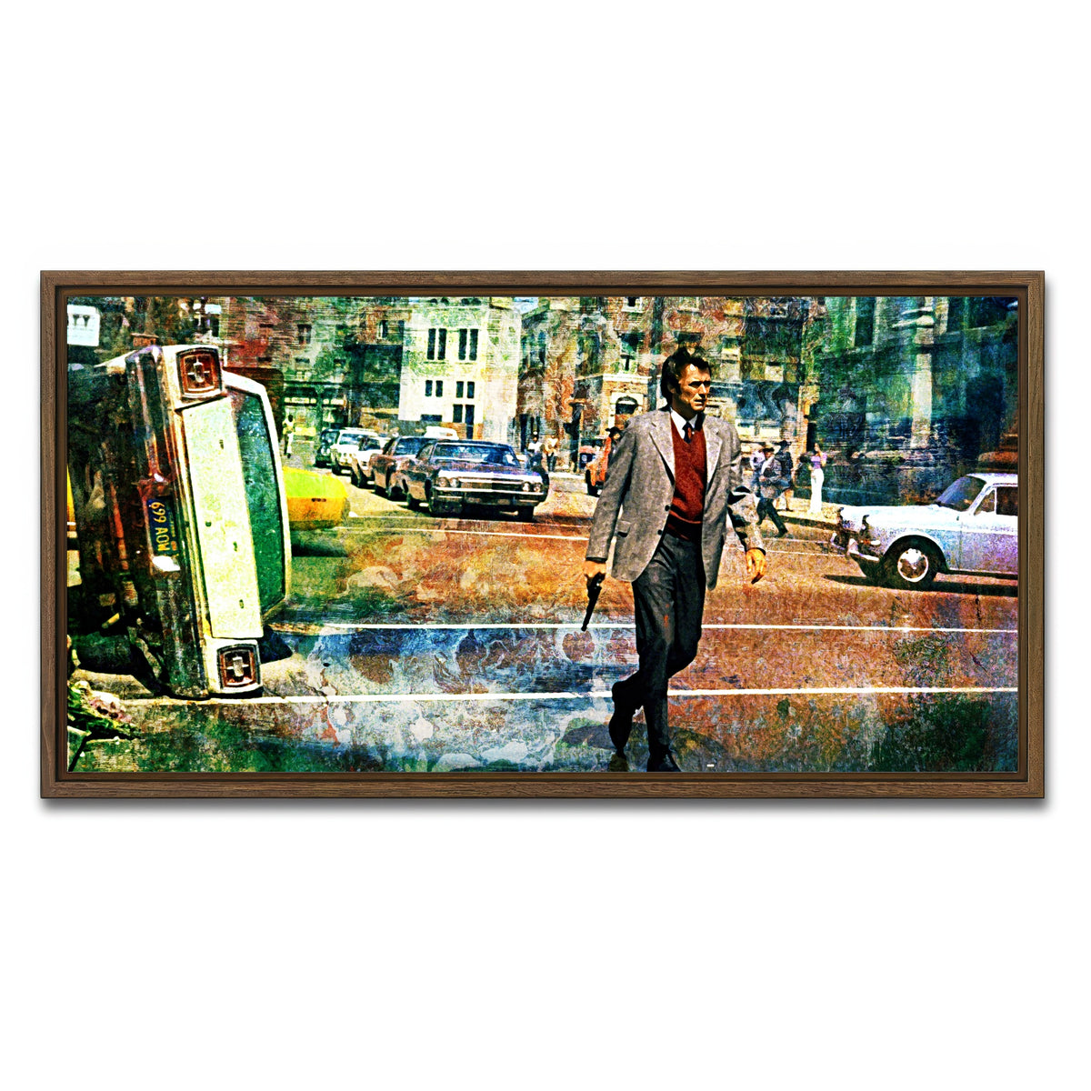 AUTO-MOCKUP WHITE | Dirty Harry | 1 Piece | Walnut Framed Canvas | group=2x1
