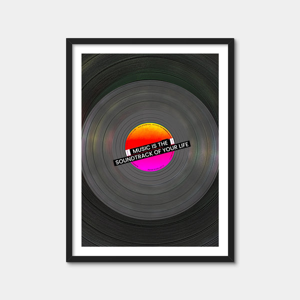 Disc Design Wall Art — Framed Print Format preview