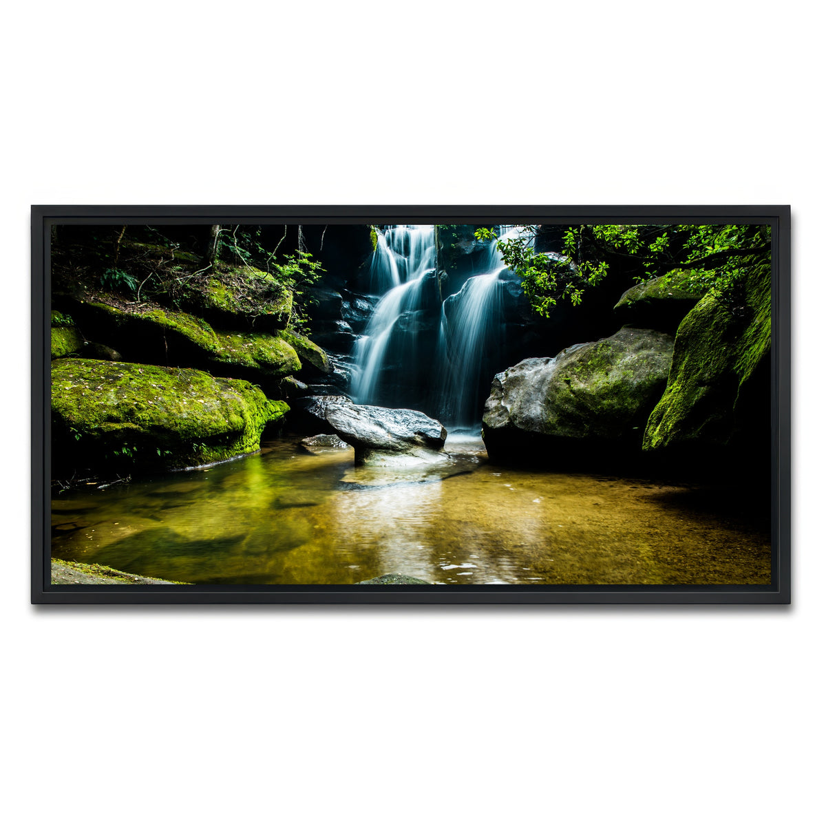 AUTO-MOCKUP WHITE | Dismals Canyon | 1 Piece | Black Framed Canvas | group=2x1