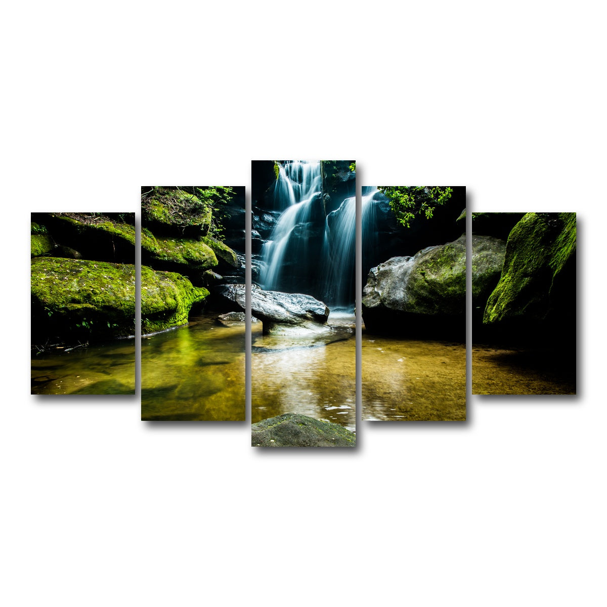 AUTO-MOCKUP WHITE | Dismals Canyon | 5 Piece | Gallery Wrap Canvas | group=5_normal