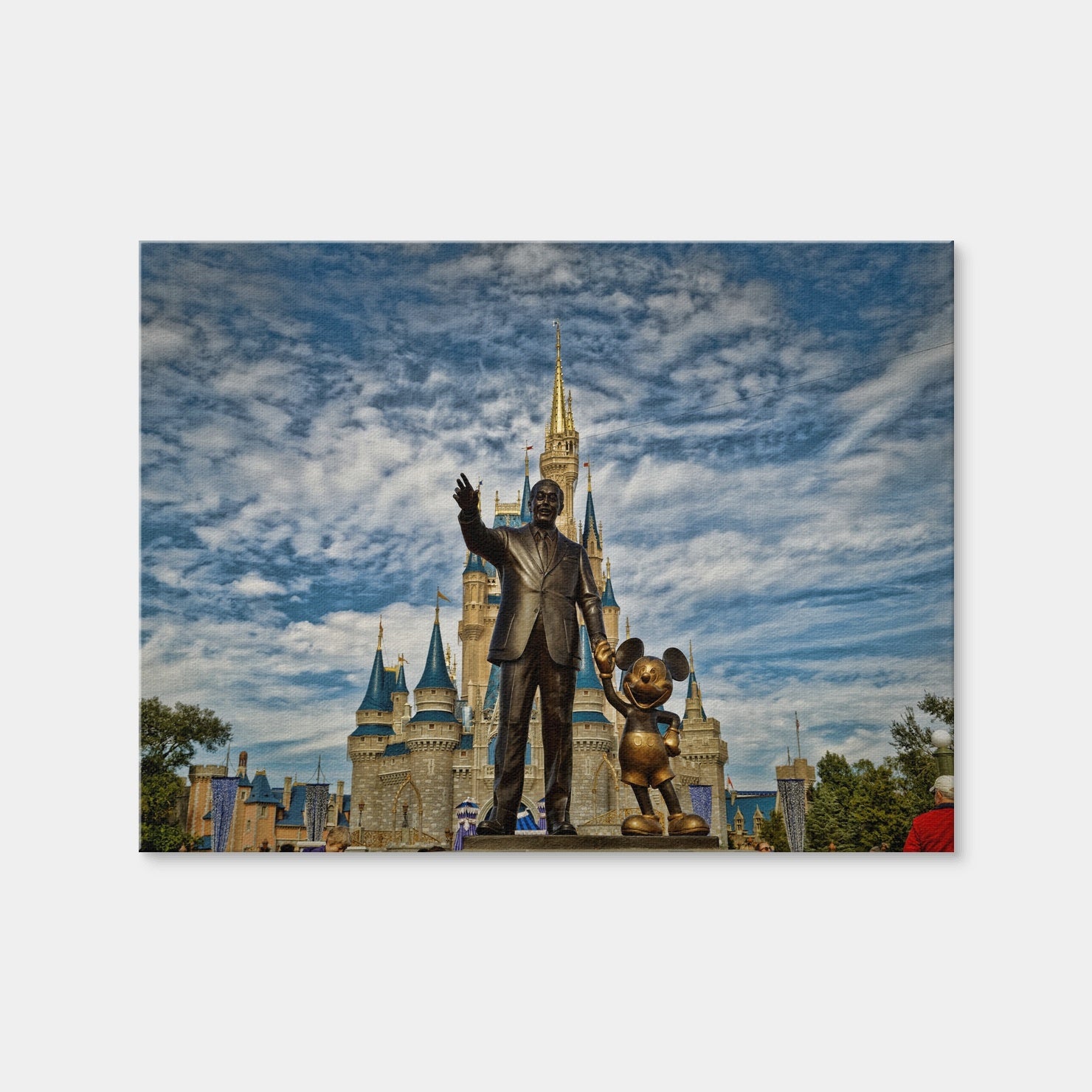 AUTO-MOCKUP WHITE | Disney World's Magic Kingdom | 1 Piece | Gallery Wrap Canvas | group=4x3