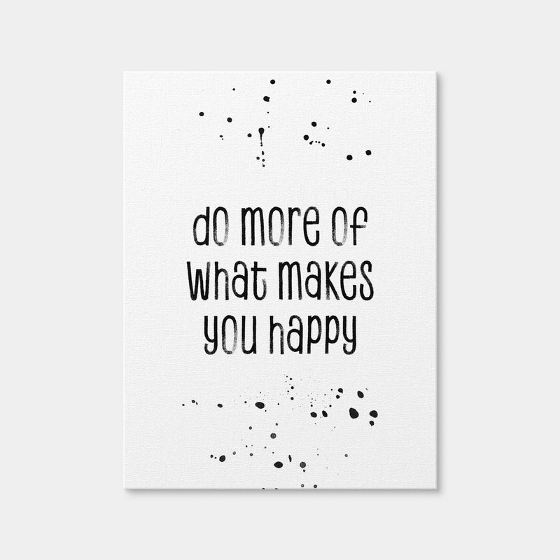 AUTO-MOCKUP WHITE | Do More of What Makes You Happy | 1 Piece | Gallery Wrap Canvas | group=3x4