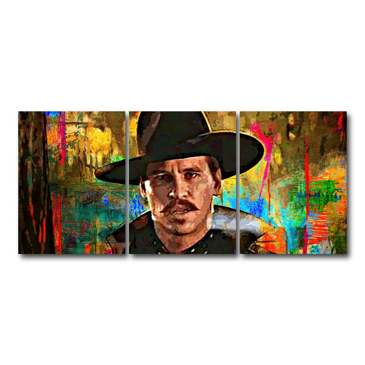 AUTO-MOCKUP WHITE | Doc Holliday | 3 Piece | Gallery Wrap Canvas | group=18x24