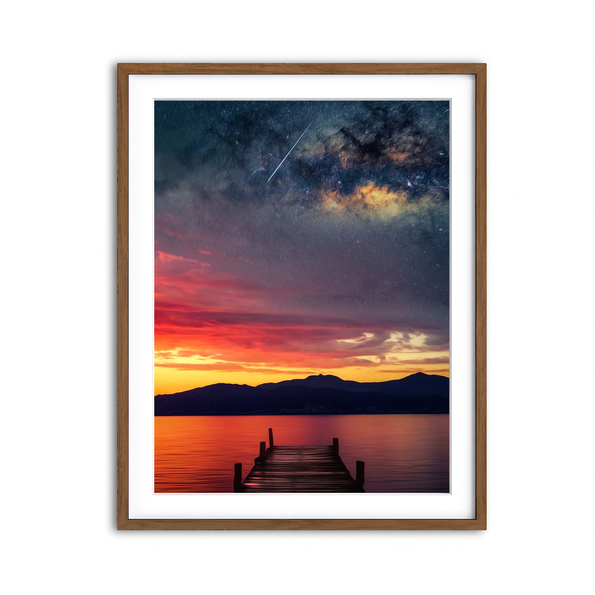 Framed Print 3x4 Walnut