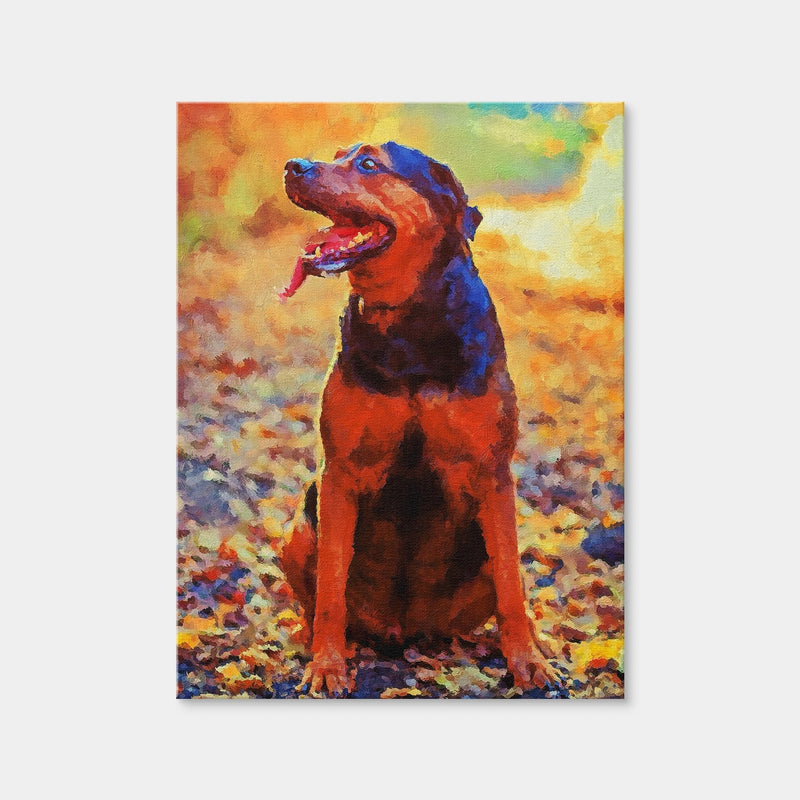 AUTO-MOCKUP WHITE | Dog 1 Painting | 1 Piece | Gallery Wrap Canvas | group=3x4