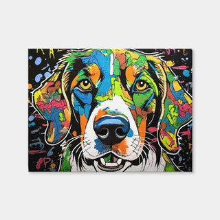 AUTO-MOCKUP WHITE | Dog Graffiti | 1 Piece | Gallery Wrap Canvas | group=4x3