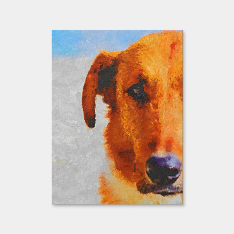 AUTO-MOCKUP WHITE | Dog Painting | 1 Piece | Gallery Wrap | group=3x4