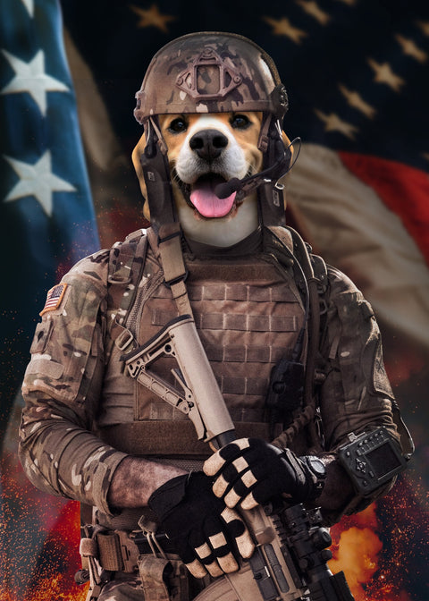Dog Soldier Wall Art