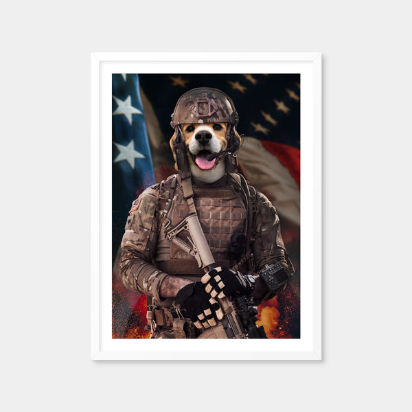 Dog Soldier Wall Art — Framed Print Format preview