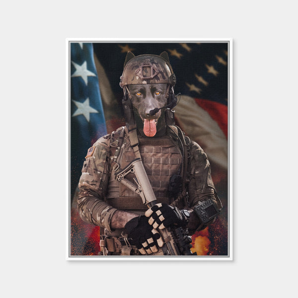 Dogger Soldier Wall Art — Framed Canvas Format preview