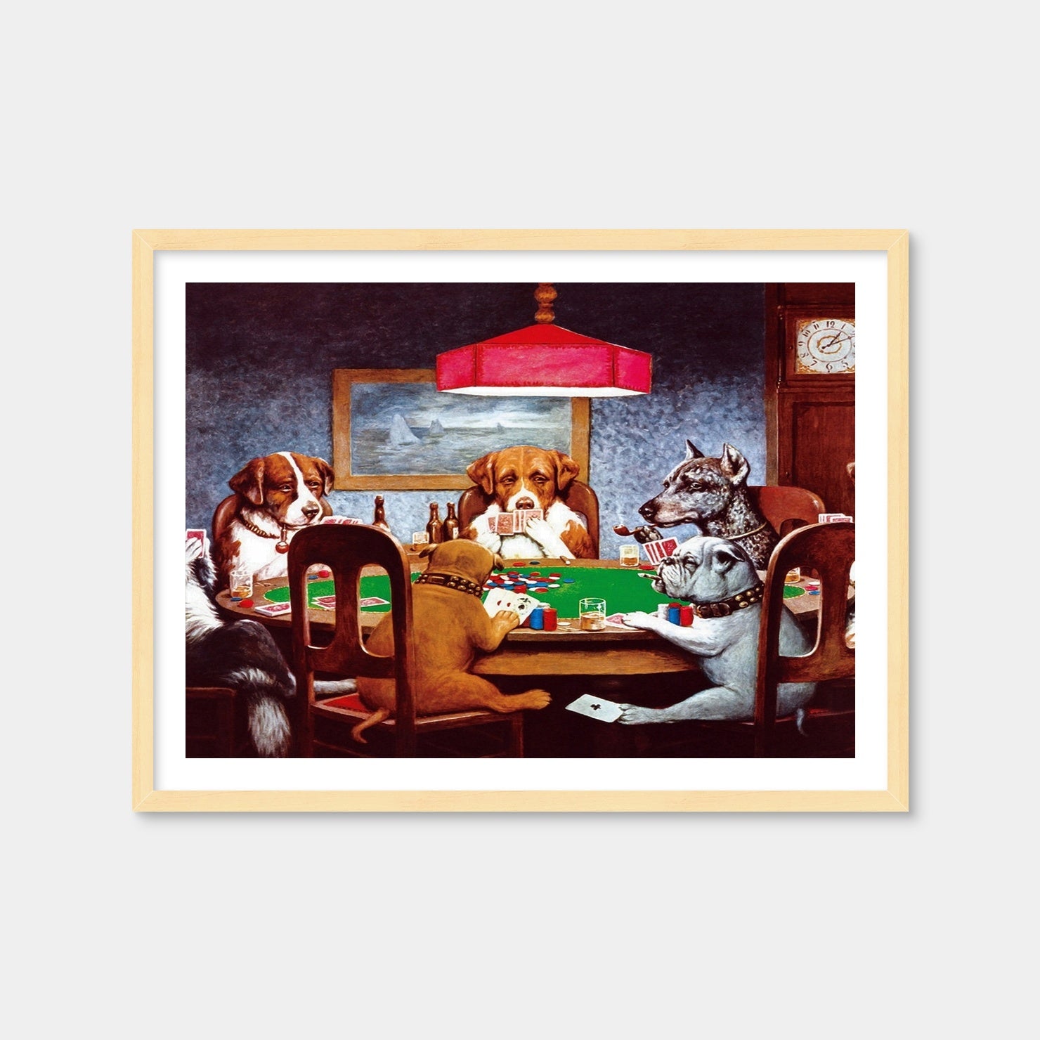 Dogs Playing Poker Wall Art