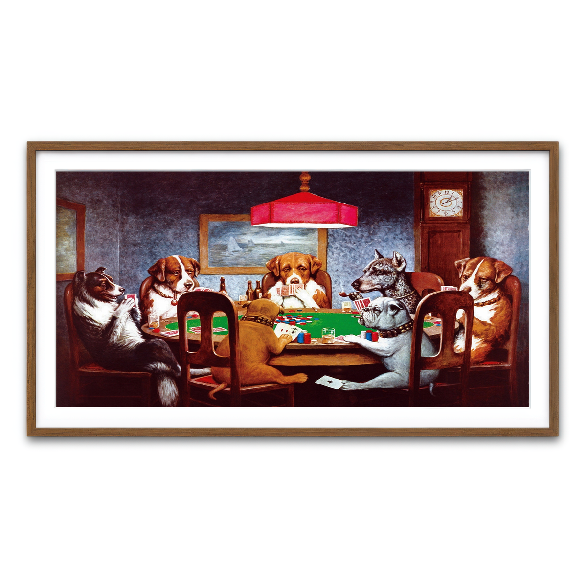 Framed Print 2x1 Walnut