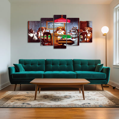 AUTO-MOCKUP ROOM | Dogs Playing poker