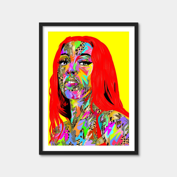Doj Cat Wall Art — Framed Print Format preview