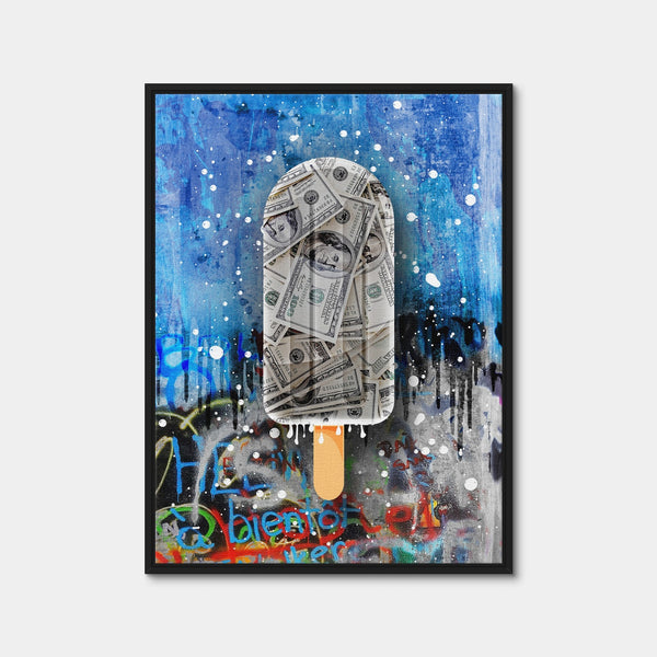 Dollar Candy Wall Art — Framed Canvas Format preview