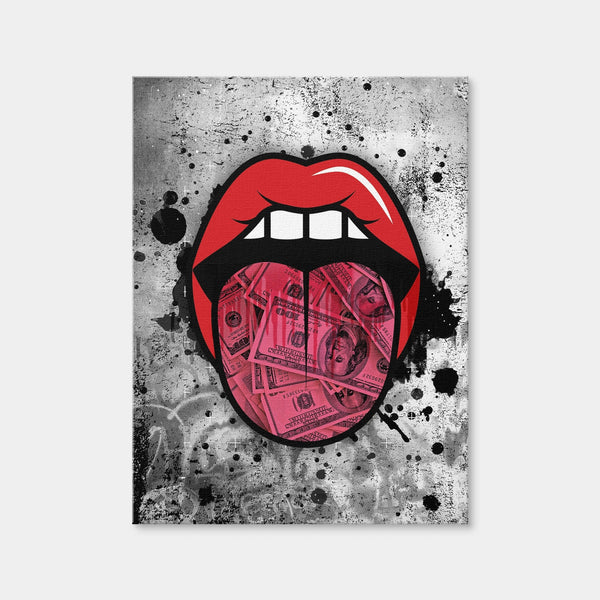 Dollar Tongue Canvas Art Wall Art — Canvas Wrap Format preview