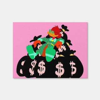 AUTO-MOCKUP WHITE | Donald Money Pile | 1 Piece | Gallery Wrap Canvas | group=4x3