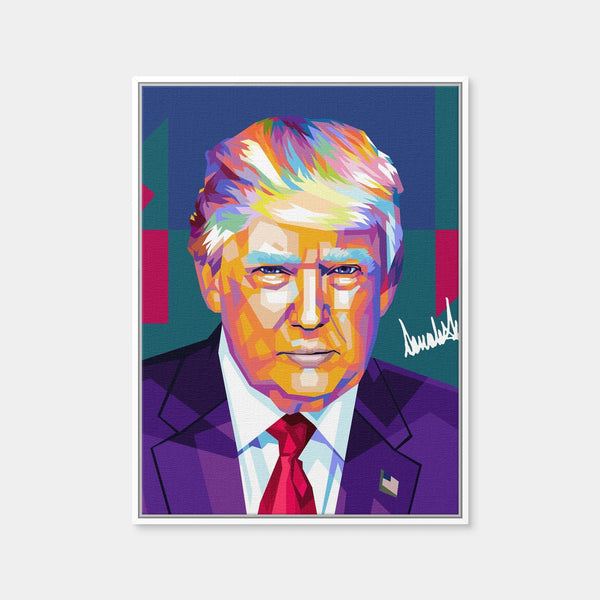 Donald Trump Wall Art — Framed Canvas Format preview