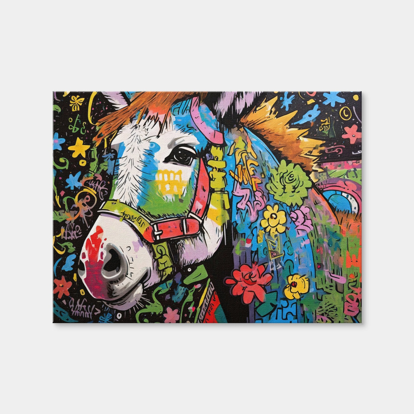 AUTO-MOCKUP WHITE | Donkey Graffiti | 1 Piece | Gallery Wrap | group=4x3