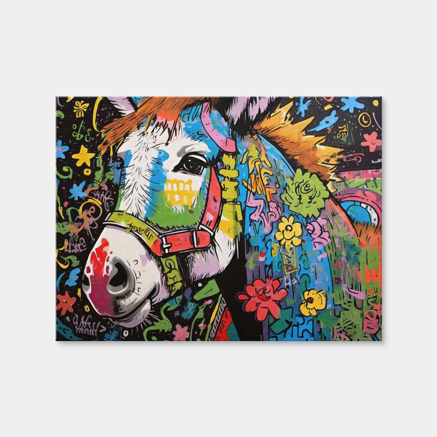 AUTO-MOCKUP WHITE | Donkey Graffiti | 1 Piece | Gallery Wrap | group=4x3