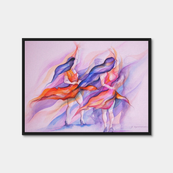 Double Delight Wall Art — Framed Canvas Format preview