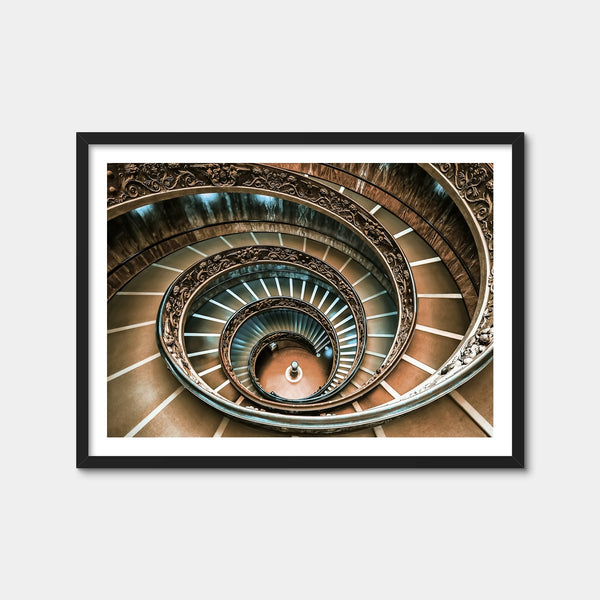 Double Spiral Wall Art — Framed Print Format preview