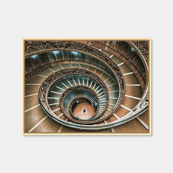 Double Spiral Wall Art — Framed Canvas Format preview