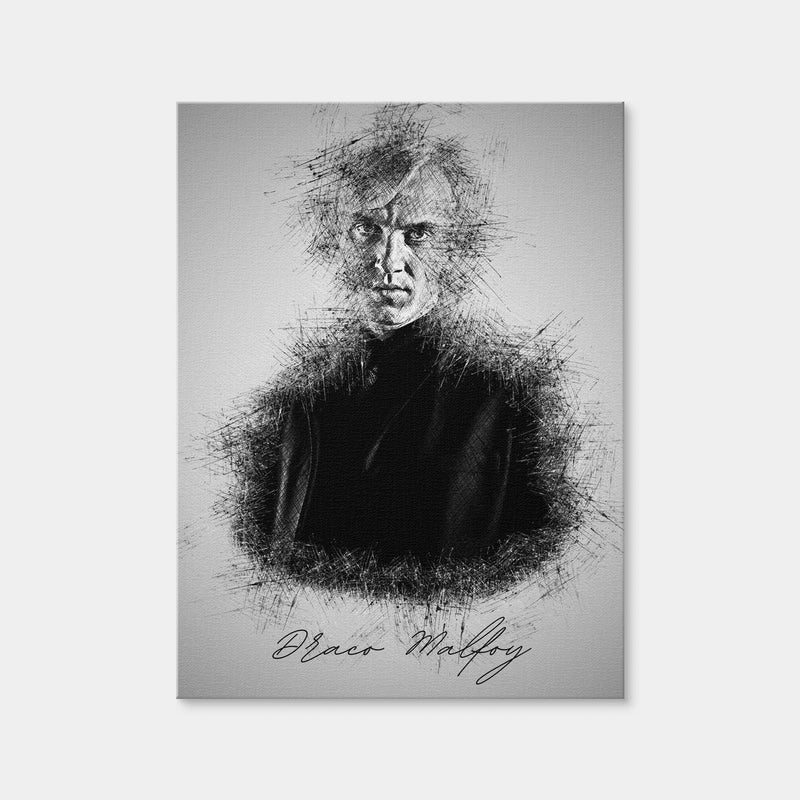AUTO-MOCKUP WHITE | Draco Malfoy Sketch | 1 Piece | Gallery Wrap Canvas | group=3x4