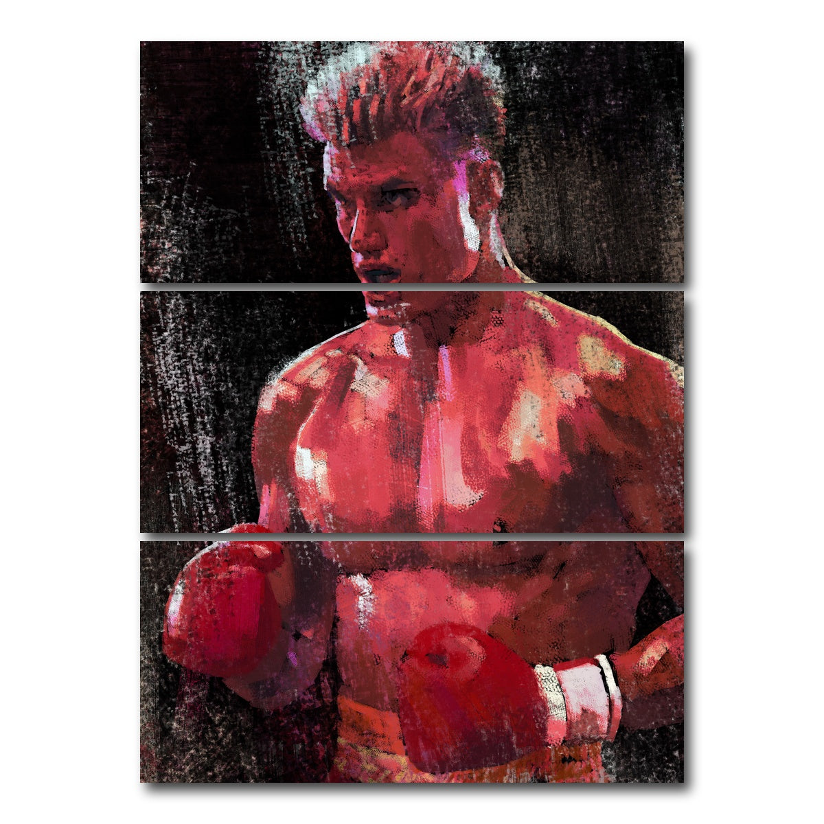 AUTO-MOCKUP WHITE | Drago | 3 Piece | Gallery Wrap Canvas | group=8x18_stacked