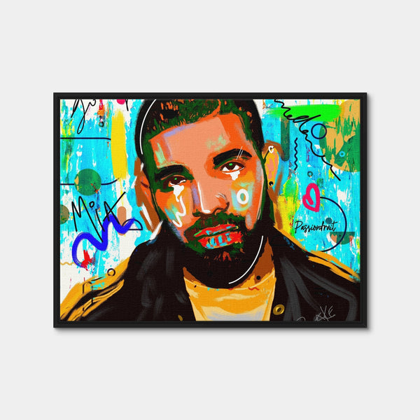 Drake Graffiti Wall Art — Framed Canvas Format preview