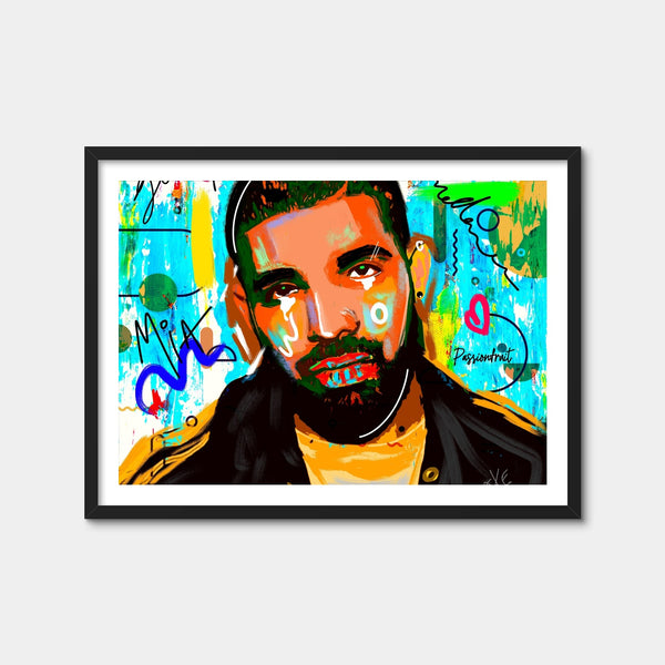 Drake Graffiti Wall Art — Framed Print Format preview