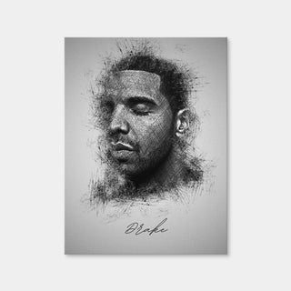 AUTO-MOCKUP WHITE | Drake Sketch | 1 Piece | Gallery Wrap Canvas | group=3x4