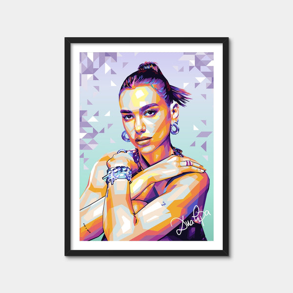 Dua Lipa Wall Art — Framed Print Format preview