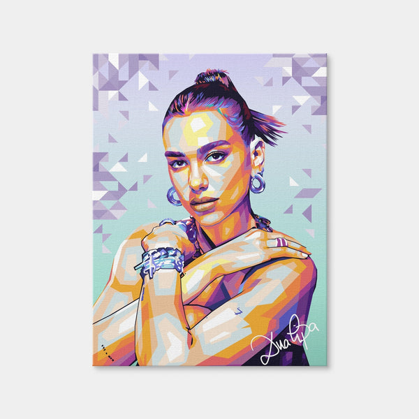 Dua Lipa Wall Art — Canvas Wrap Format preview
