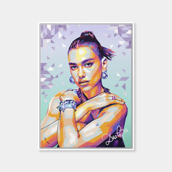 Dua Lipa Wall Art — Framed Canvas Format preview