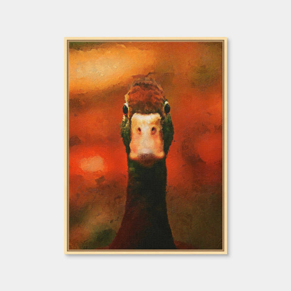 Duck Painting Wall Art — Framed Canvas Format preview