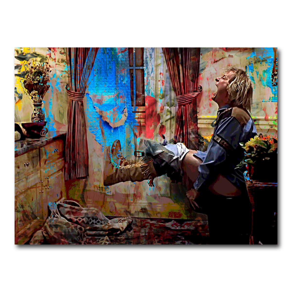 AUTO-MOCKUP WHITE | Dumb & Dumber Bathroom Decor | 1 Piece | Gallery Wrap Canvas | group=4x3