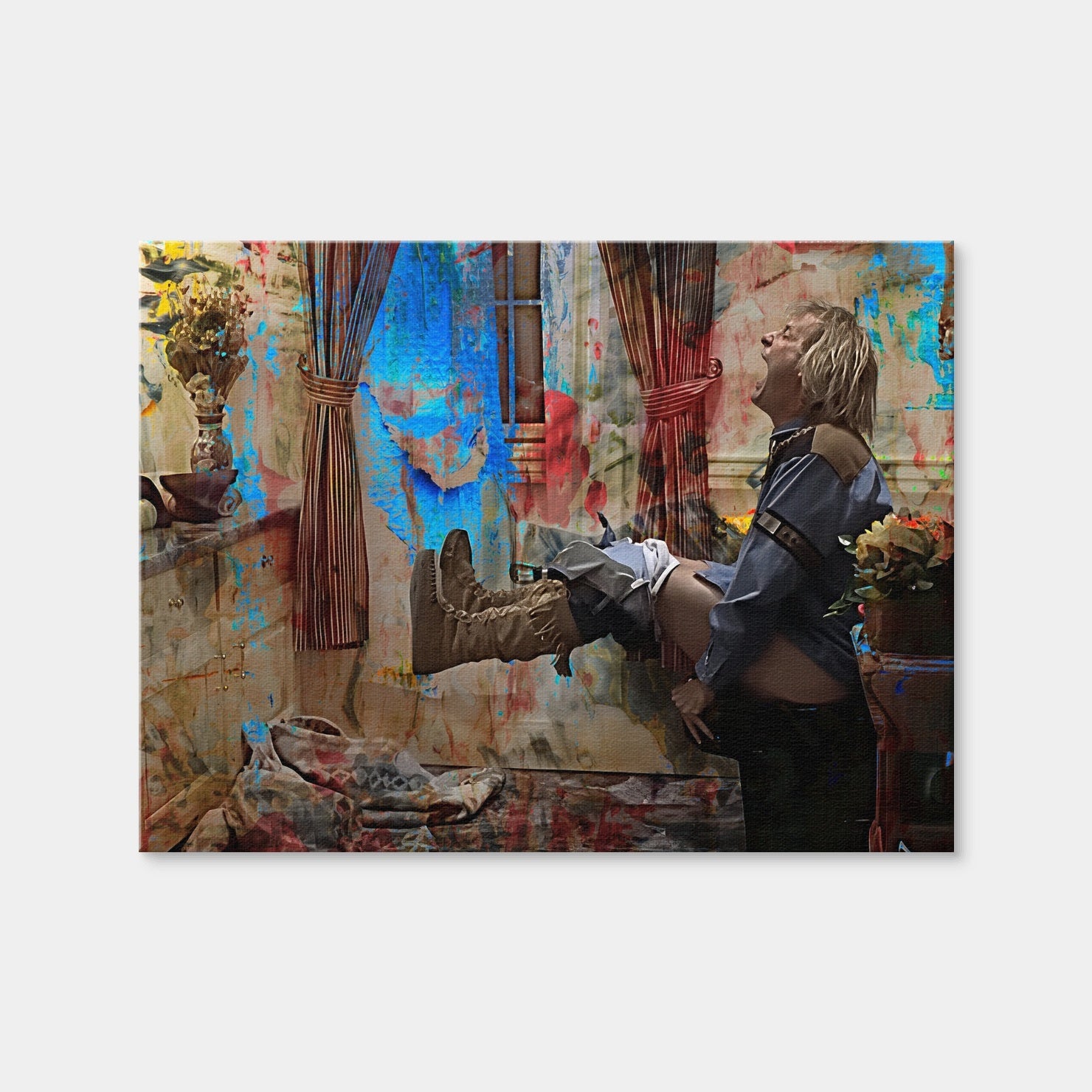 AUTO-MOCKUP WHITE | Dumb & Dumber Bathroom Decor | 1 Piece | Gallery Wrap Canvas | group=4x3