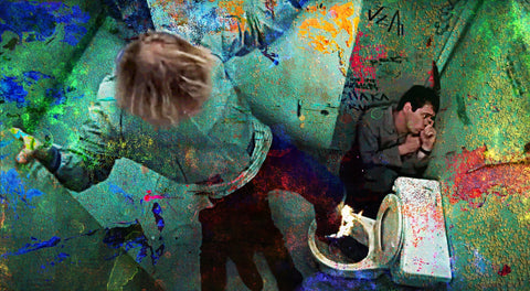 Dumb & Dumber Bathroom Stall Wall Art