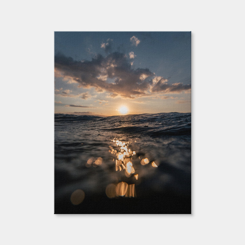 AUTO-MOCKUP WHITE | Dusk At Sea | 1 Piece | Gallery Wrap Canvas | group=3x4
