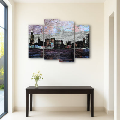 AUTO-MOCKUP ROOM | Dusk chicago skyline