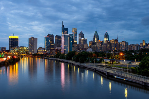 Dusk in Philadelphia Wall Art