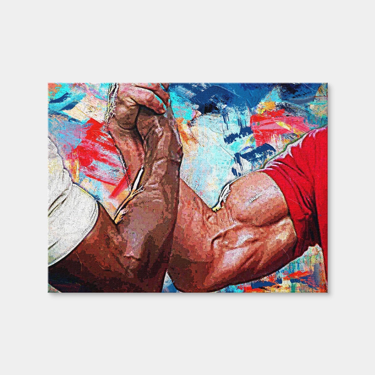 AUTO-MOCKUP WHITE | Dutch & Dillon Handshake | 1 Piece | Gallery Wrap Canvas | group=4x3