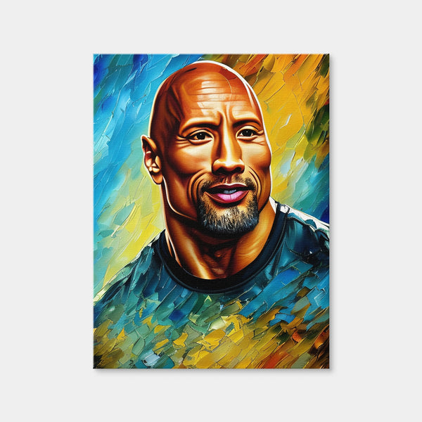 Dwayne Johnson Wall Art — Canvas Wrap Format preview