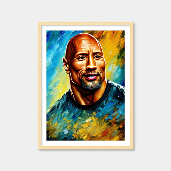 Dwayne Johnson Wall Art — Framed Print Format preview