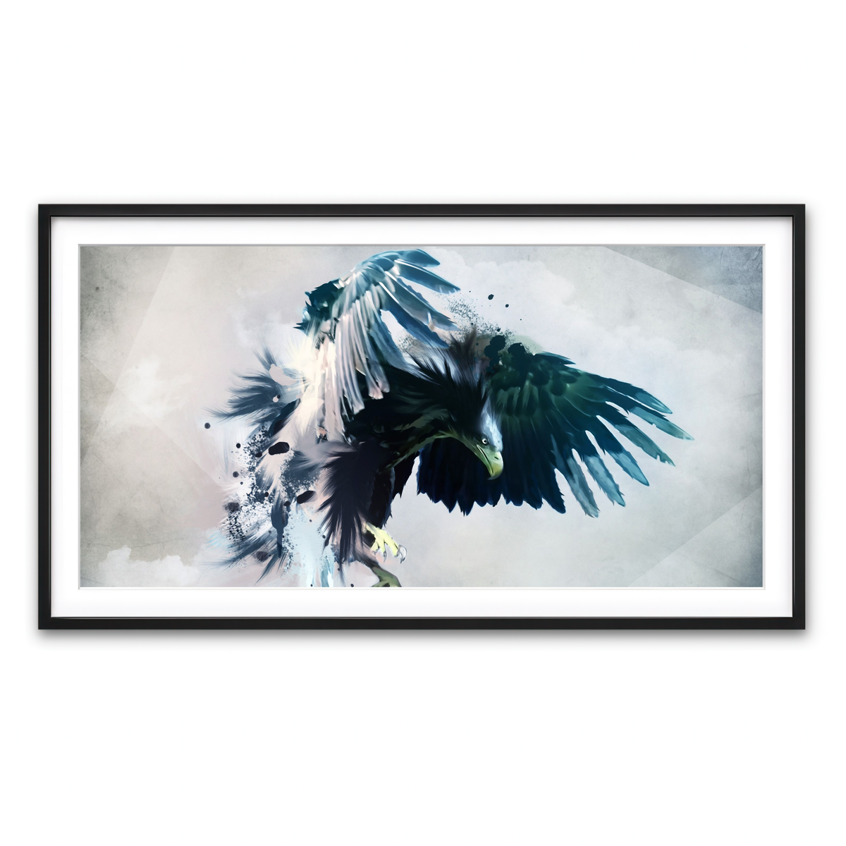 Framed Print 2x1 Black